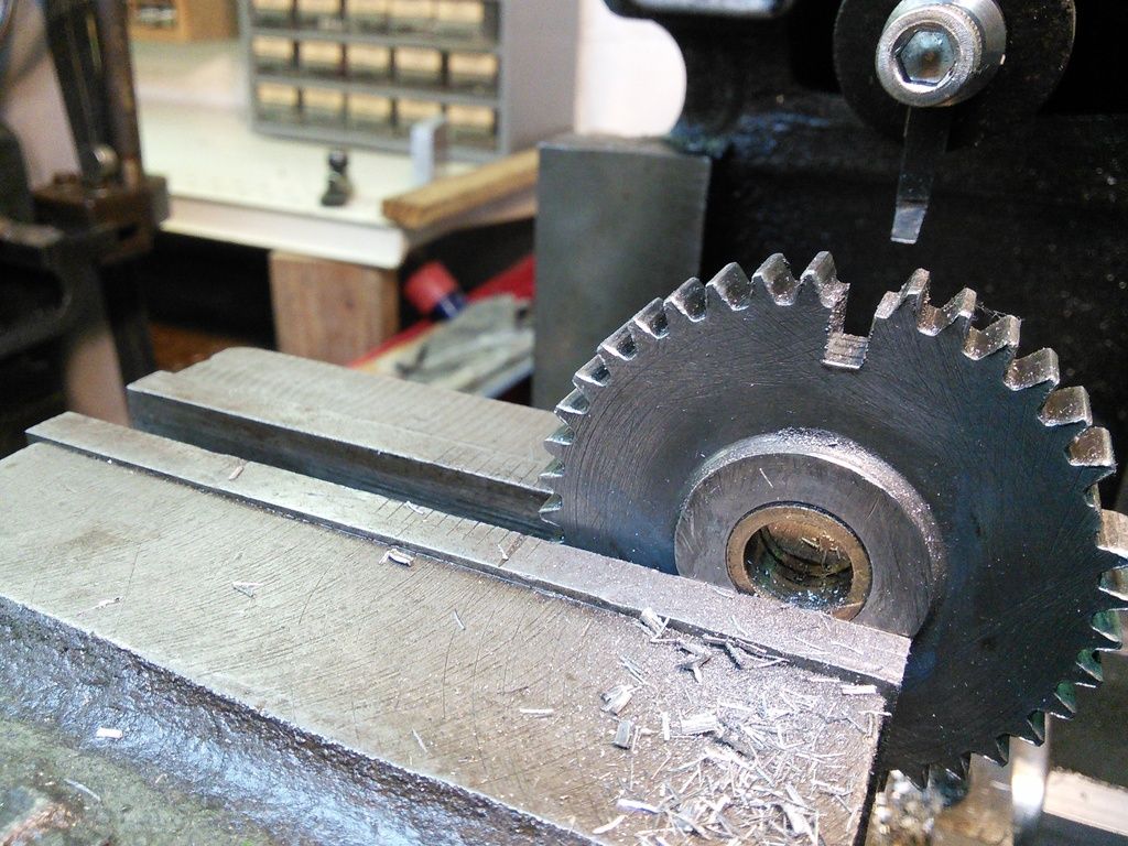 Logan lathe gear tooth repair